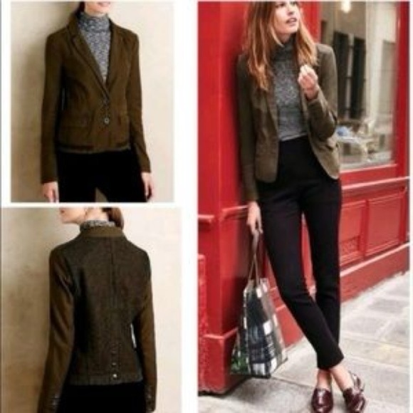 Anthropologie Hei Hei Delaine Houndstooth Utility Jacket - Picture 11 of 11